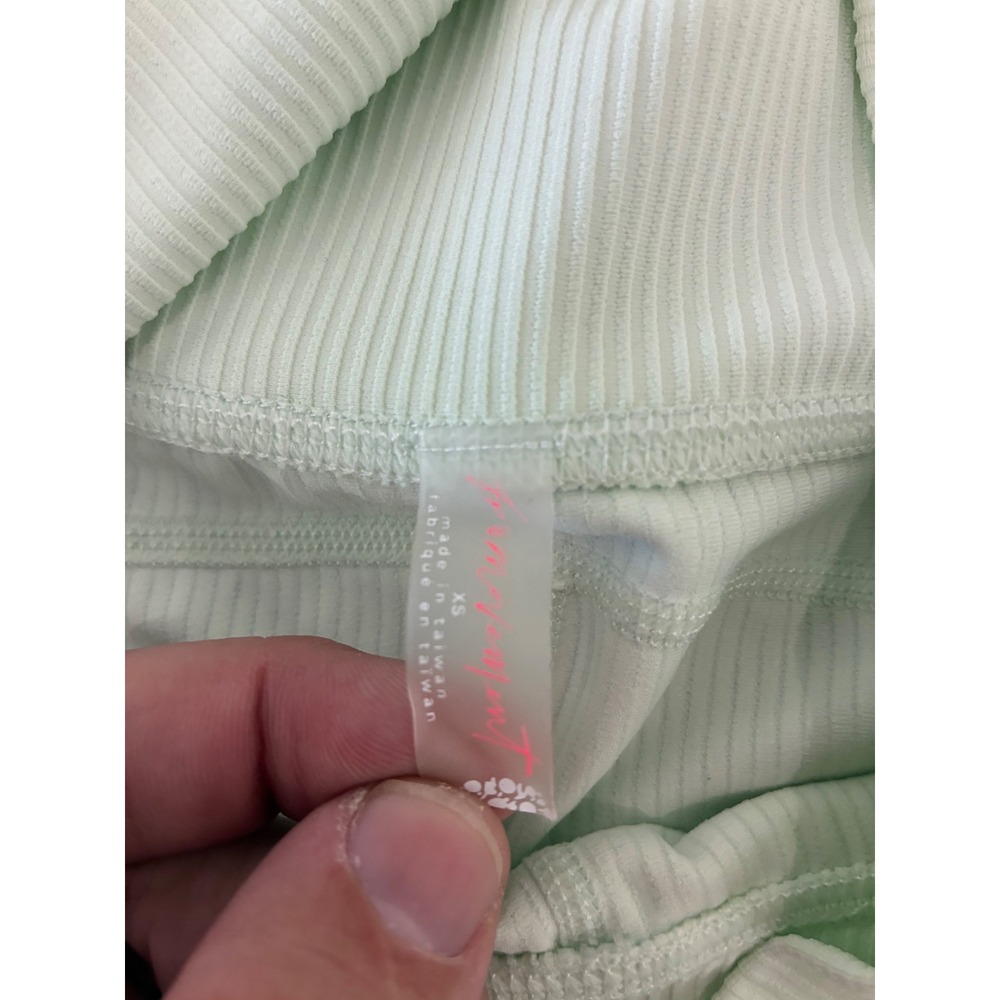 Free People FP Movement High Wycombe Ribbed Cargo Leggings Mint Green XS - Picture 3 of 6
